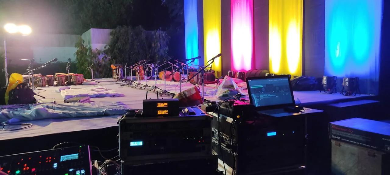 Corporate event setup