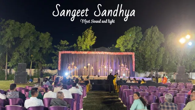 Sangeet sound and event setup — photograph 14